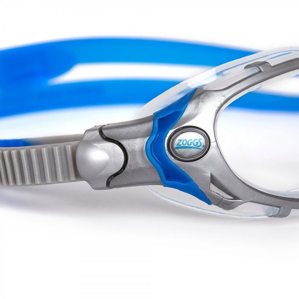 Zoggs Predator Flex - Silver blue transparentes Glas